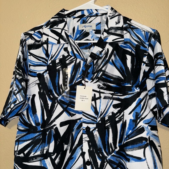 Men Blue Summer Style Shirt Size Small - Picture 3 of 7